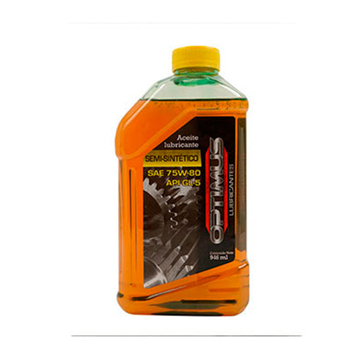 Aceite Transmisión SAE 75W80 API GL5 Semi Sintético 946ml - OPTIMUS