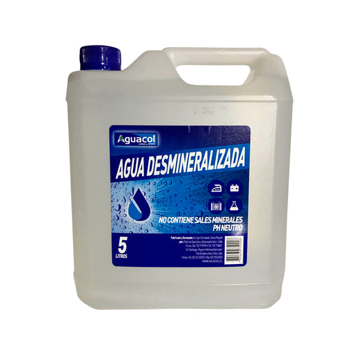 Agua Desmineralizada 5L - AGUACOL