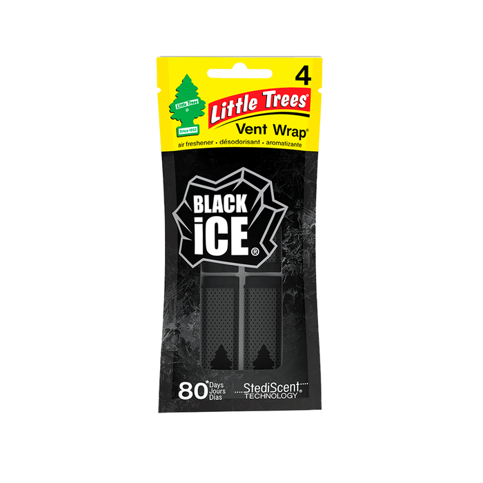 Aromatizador Vent Wrap Black Ice - LITTLE TREES