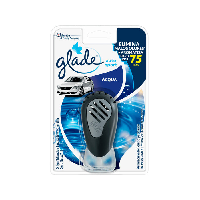 Aromatizante Glade Auto Aroma Aqua + Aparato 7ml - GLADE