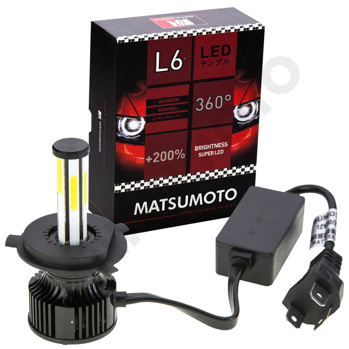 Kit Ampolleta LED H4 12V 35W 6000LM - MATSUMOTO