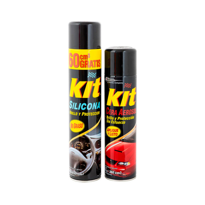 Pack Kit Silicona 420ml + Cera Spray 360ml