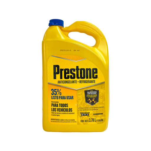 Refrigerante Anticongelante 35% Para Todos los Vehículos 3.78L - PRESTONE